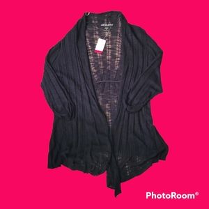 United States of Sweaters Juniors Knit Open Front Cardigan, Size 3X